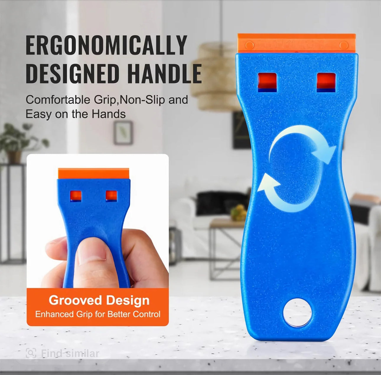 ScrapeMate Blade Set - Premium Plastic Razor Scraper Tool