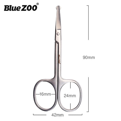 Premium Silver Round Nose Nose Hair Trimmer - 9cm