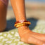 Raw Ombre Baltic Amber & Lava Adult Bracelet