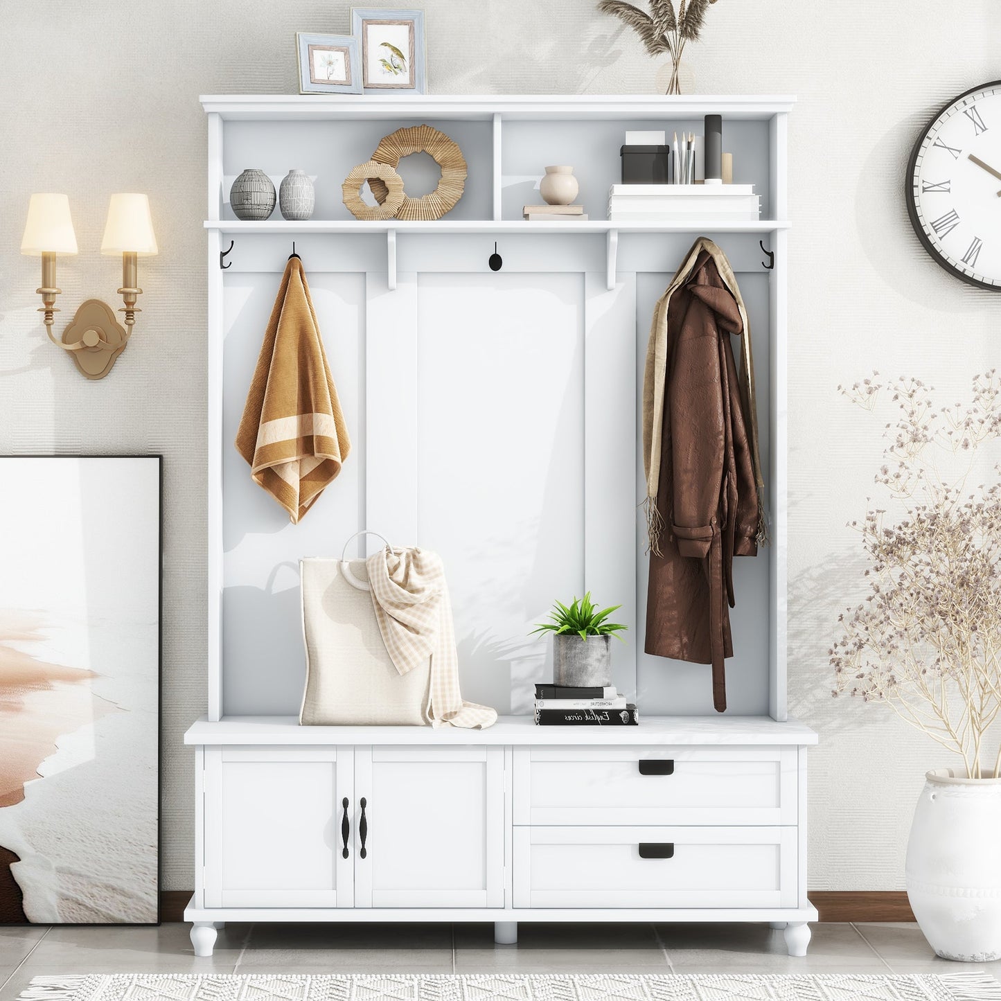 Armoire d'entrée moderne ON-TREND avec cabinet de rangement et tiroirs