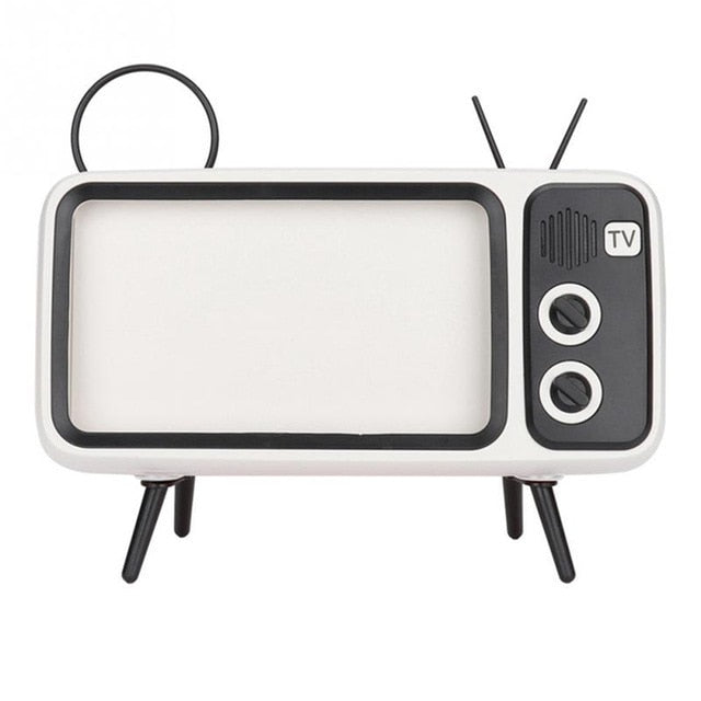 Retro TV Mobile Phone Screen Stand Cell Phone Mounts Holder for 4.7-5.5in mini Waterproo Mobile Phone Screen for Smart Phone - Korvel