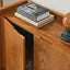 Walnut colored side panels, buffet cabinet with storage, 33.9 inches x 15 inches x 31.5 inches - Korvel