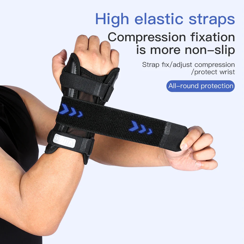 Basketball sports aluminum plate support hand pressure strap mesh breathable and anti damage protective equipment - Korvel