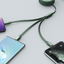 Neutral one to three data cable fast charging extension cable charging cable three in one data cable - Korvel