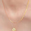 2 Piece 18K Gold-Plated Inlaid Zircon Lucky Clover Necklace - Korvel