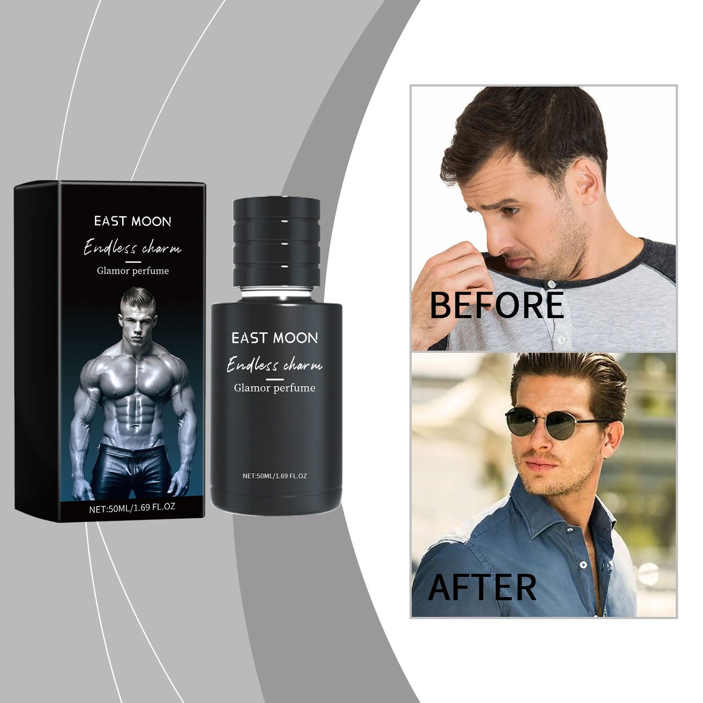 Attractive Men Light Scent, Exude Charming Date Fragrance Fragrance Portable Sandalwood Perfume - Korvel