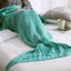 Handmade Mermaid Tail Blanket - Cozy Knitted Sleeping Bag