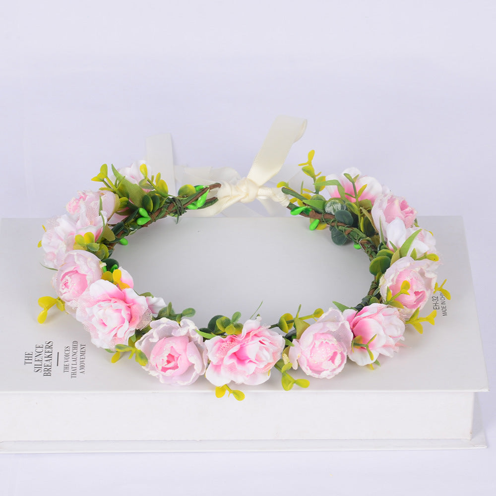 Couronne de Fleurs Artisanale pour Mariée