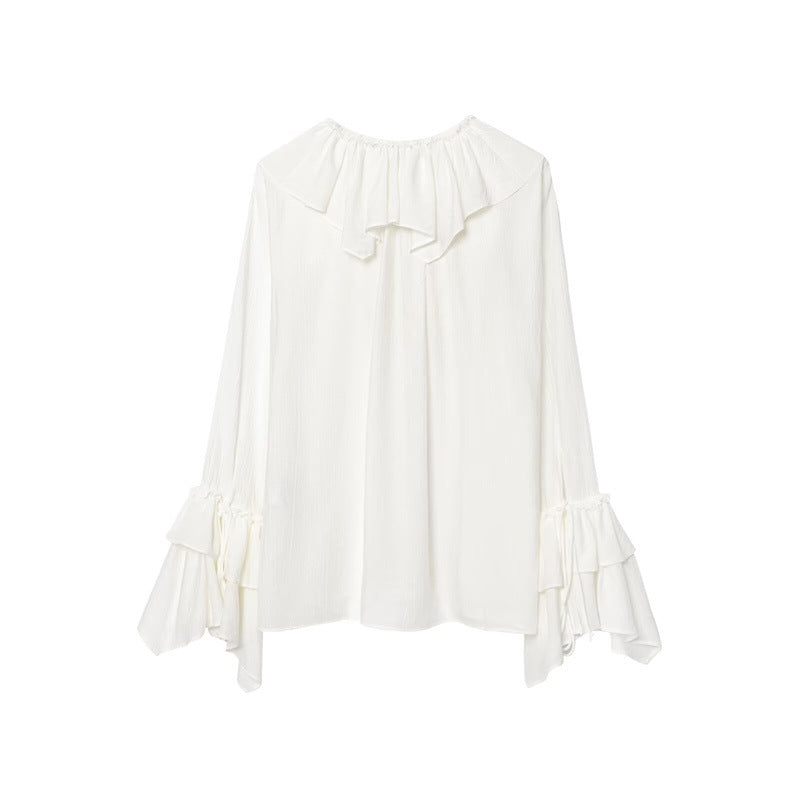 Women's Casual Long Sleeve Layered Decorative Shirt