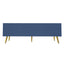 Modern Navy Shoe Storage Bench with Hidden Storage & Cushions