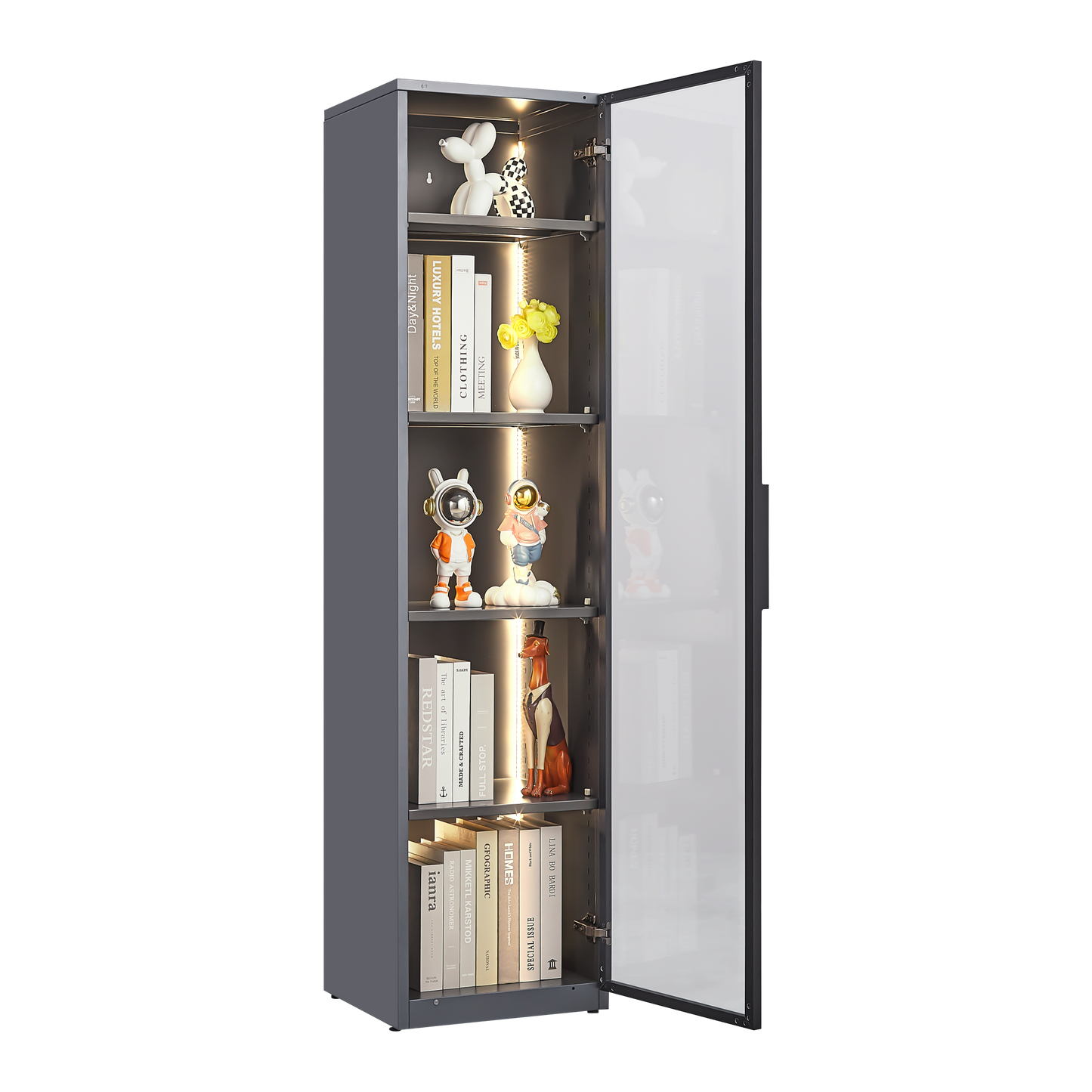 Single door display cabinet - Korvel