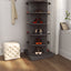 new 360 gray rotating shoe cabinet with 7 layers can accommodate up to 28 Paris shoes - Korvel