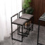 Set of 2 Counter Height Barstools Kitchen Island Stools (Gray with Back) - Korvel