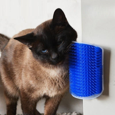 New four-color wall corner brush with free cat mint powder skin friendly cat massager cat comb - Korvel