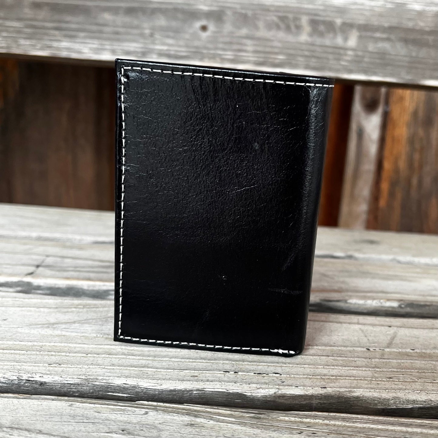 Elegant Black Floral Trifold Wallet by Ariat - Korvel