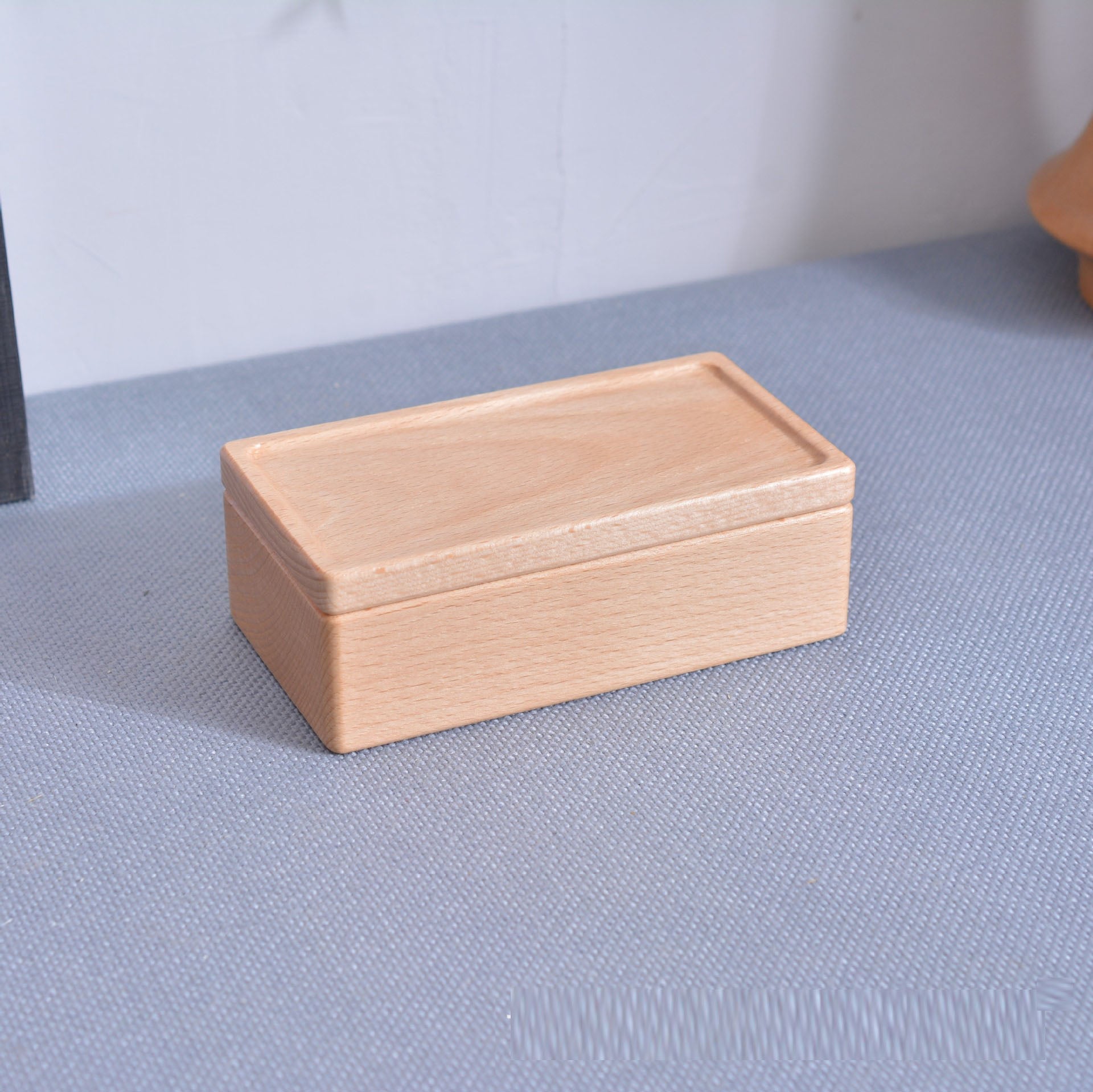 Simple multi grid solid wood jewelry box earrings necklaces rings jewelry storage box wooden jewelry box - Korvel