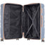 Luggage Sets New Model Expandable ABS Hardshell 3pcs Clearance Luggage (light blue and golden) - Korvel