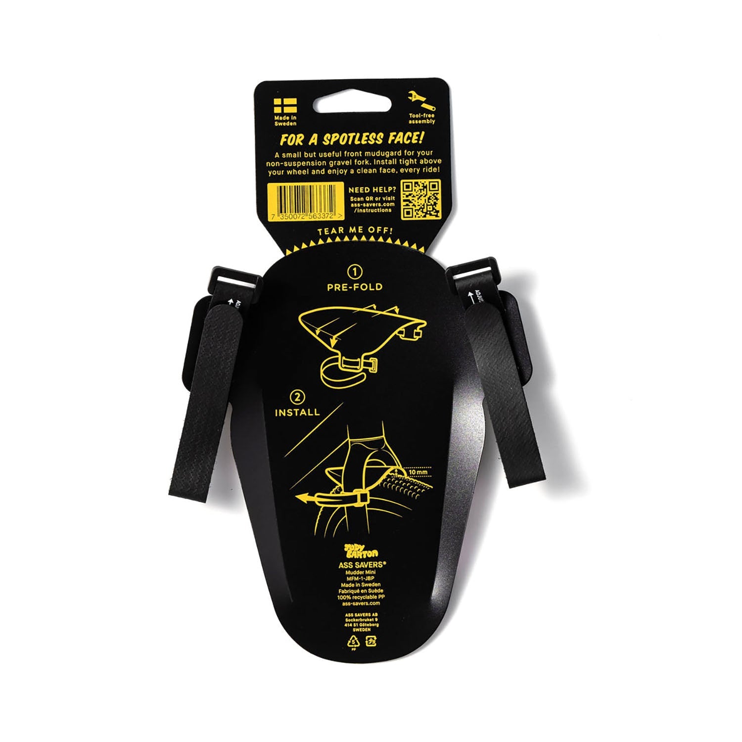 ASS SAVERS - Mudder Mini - Compact Front Fender for Gravel & MTB - Korvel
