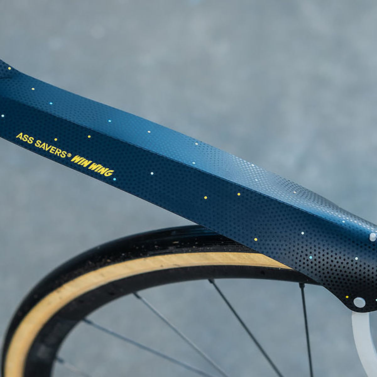 Ass Savers Win Wing Road Rear Mudguard with Grey Wishbone