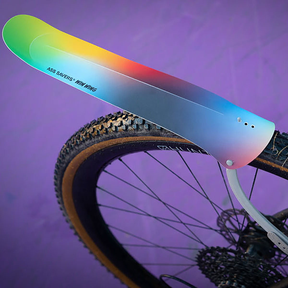 Garde-boue arrière Win Wing Gravel Ass Savers avec wishbone gris