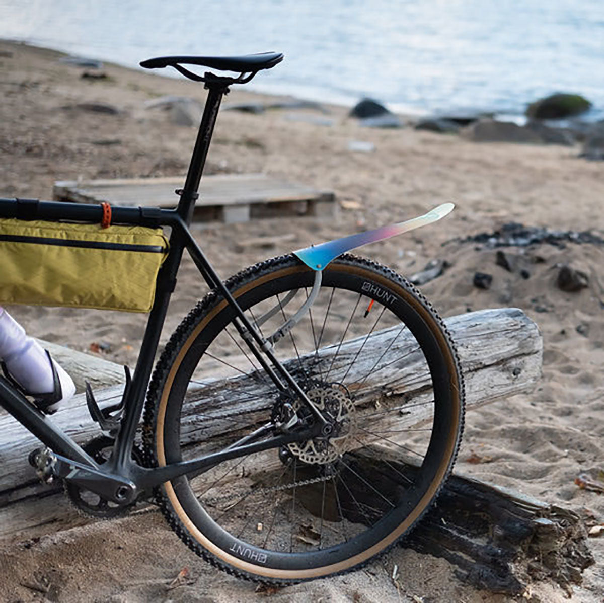 Garde-boue arrière Win Wing Gravel Ass Savers avec wishbone gris