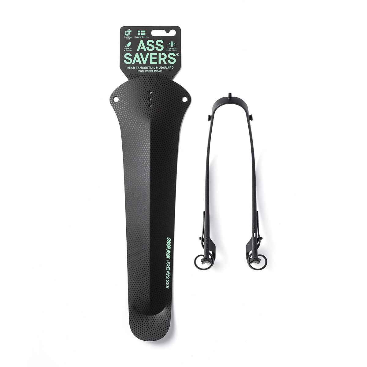 Garde-boue arrière Ass Savers Win Wing 2 avec wishbone noir