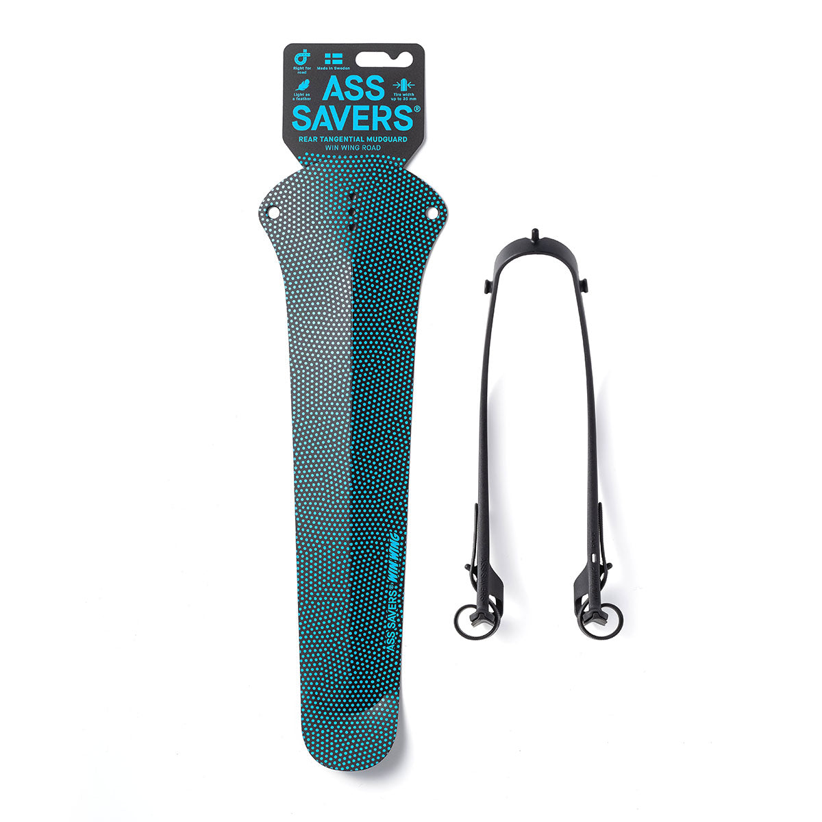 Garde-boue arrière Ass Savers Win Wing 2 avec wishbone noir
