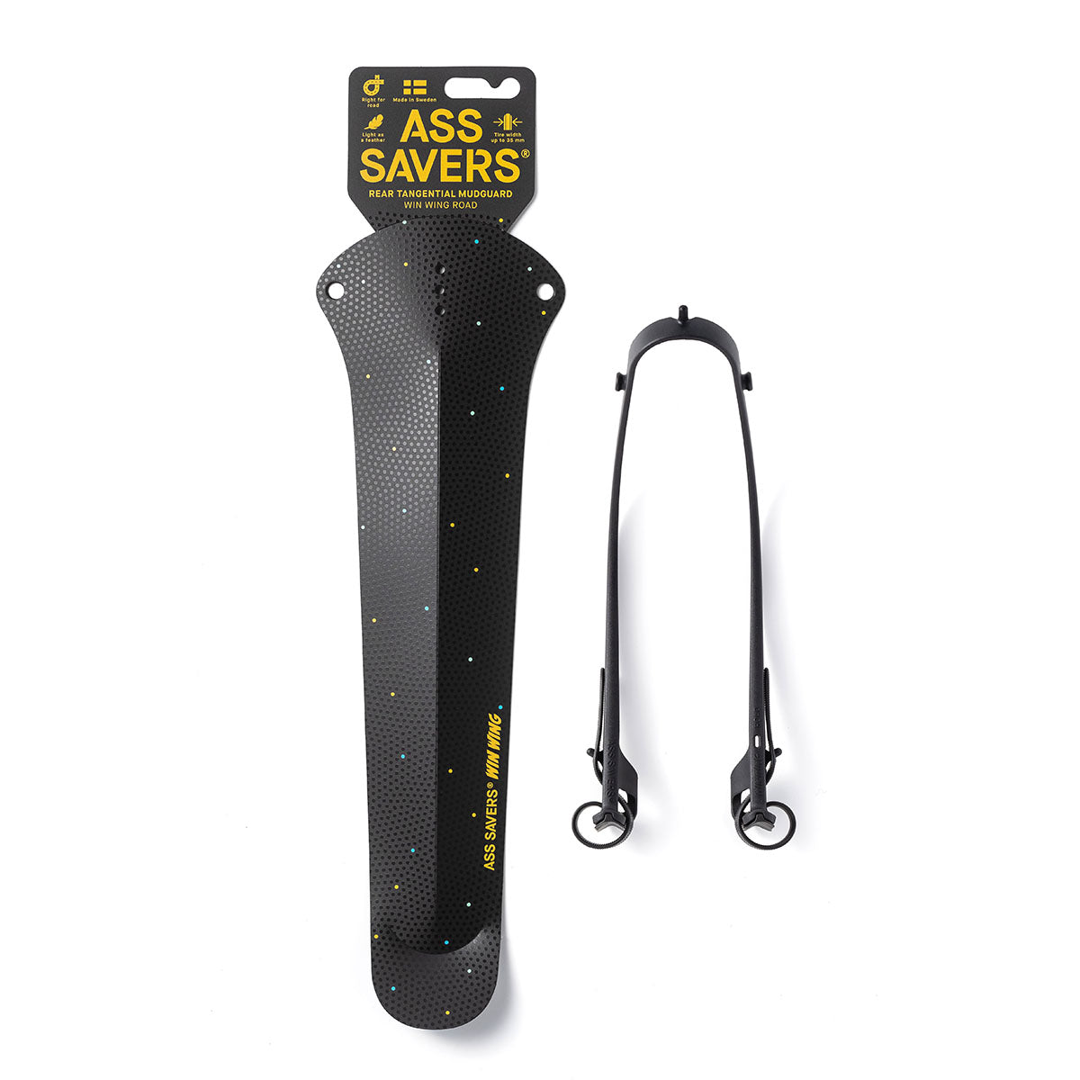 Garde-boue arrière Ass Savers Win Wing 2 avec wishbone noir