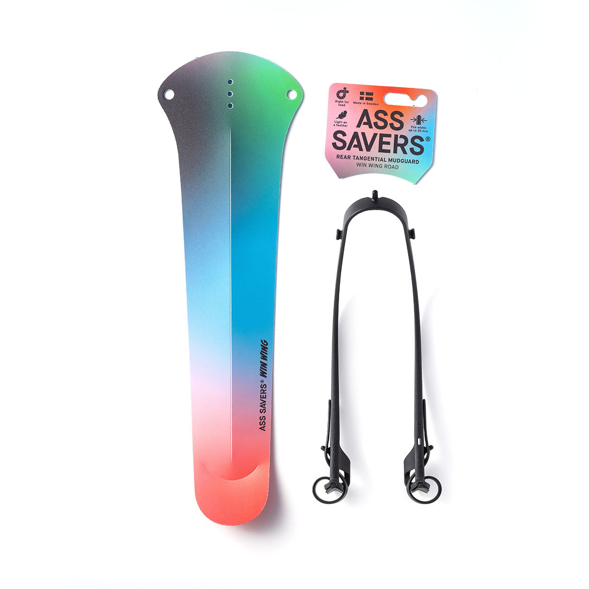 Garde-boue arrière Ass Savers Win Wing 2 avec wishbone noir