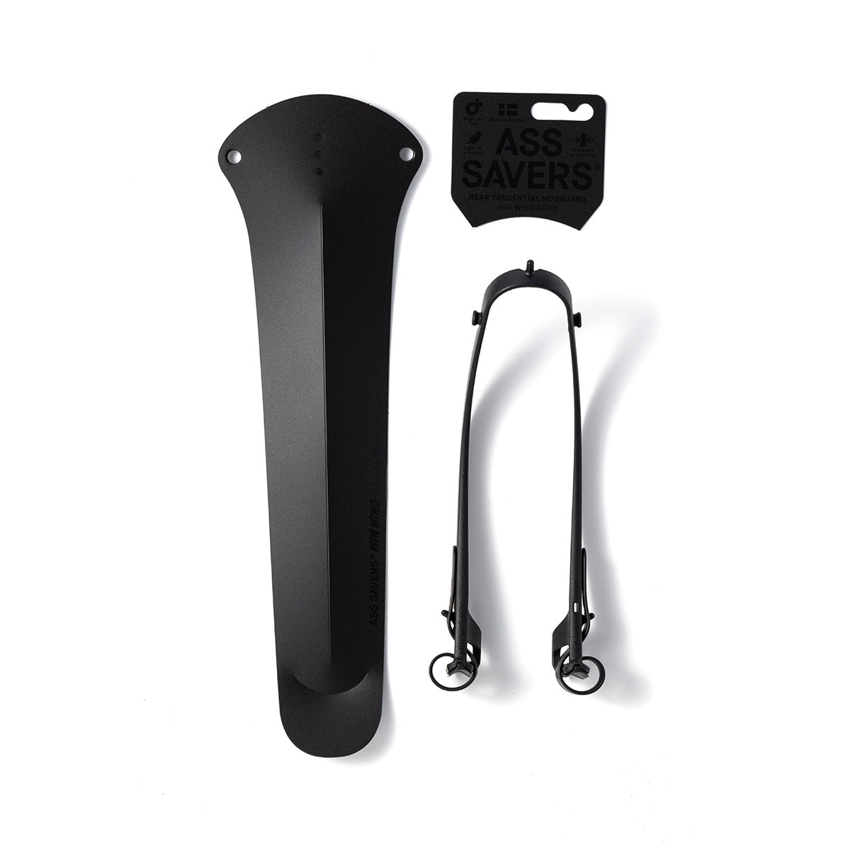 Garde-boue arrière Ass Savers Win Wing 2 avec wishbone noir