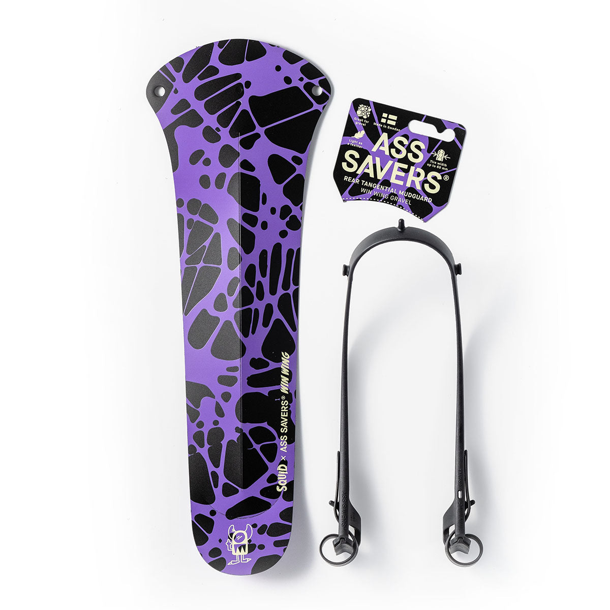 Ass Savers Win Wing 2 Gravel Rear Mudguard with Black Wishbone Technology - Korvel