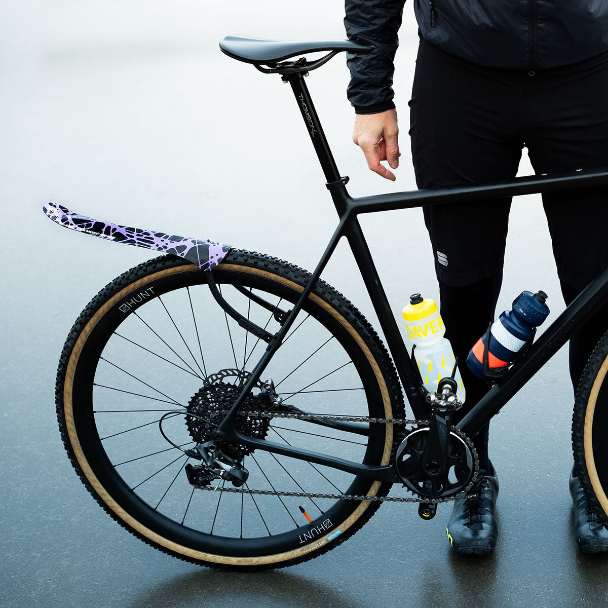 Ass Savers Win Wing 2 Gravel Rear Mudguard with Black Wishbone Technology - Korvel