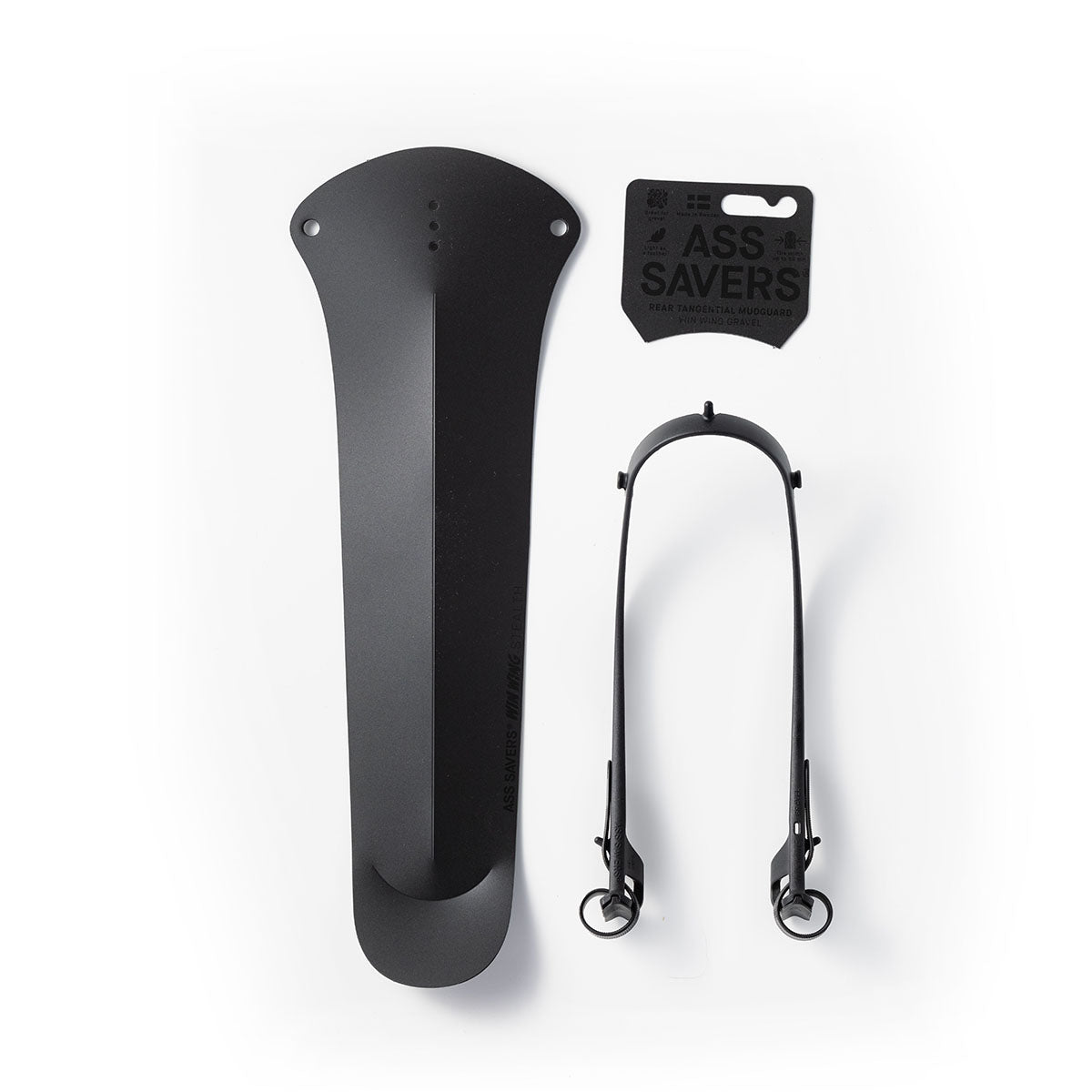 Ass Savers Win Wing 2 Gravel Rear Mudguard with Black Wishbone Technology - Korvel