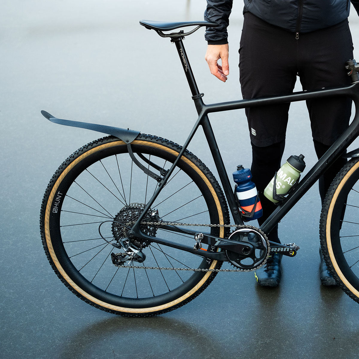 Ass Savers Win Wing 2 Gravel Rear Mudguard with Black Wishbone Technology - Korvel