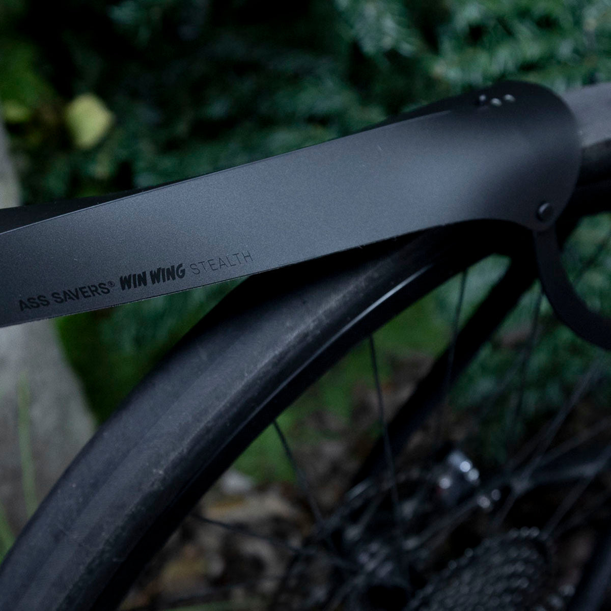 Ass Savers Win Wing 2 Gravel Rear Mudguard with Black Wishbone Technology - Korvel