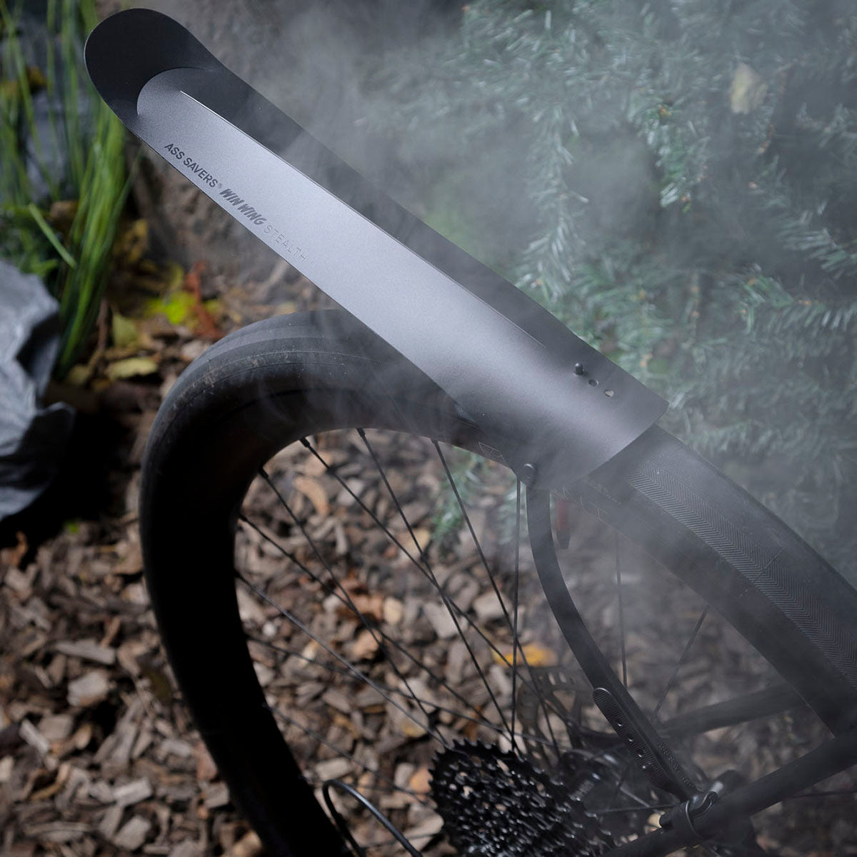 Ass Savers Win Wing 2 Gravel Rear Mudguard with Black Wishbone Technology - Korvel