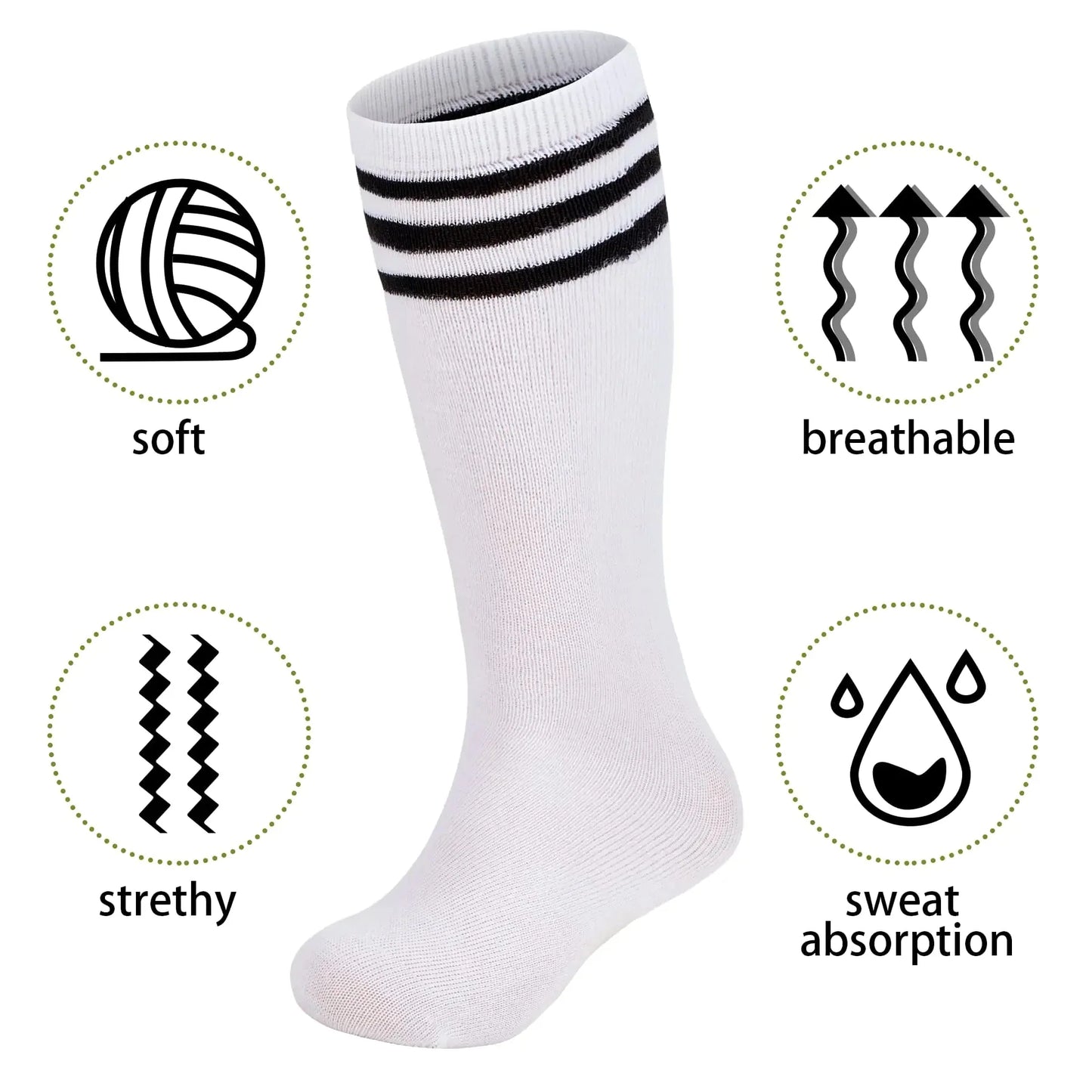 Calcetines altos para niños Zando - 4 pares