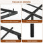 Floating Bed Frame King Size with LED Lights ＆ charging station, Metal Platform Queen Bed, 79.9'' L x 76.2'' W x 7.9'' H. - Korvel