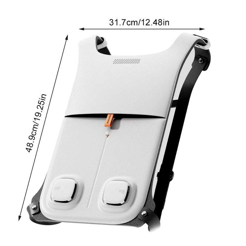 Semiconductor cooling clothing, back pad, outdoor construction air conditioner, waterproof - Korvel
