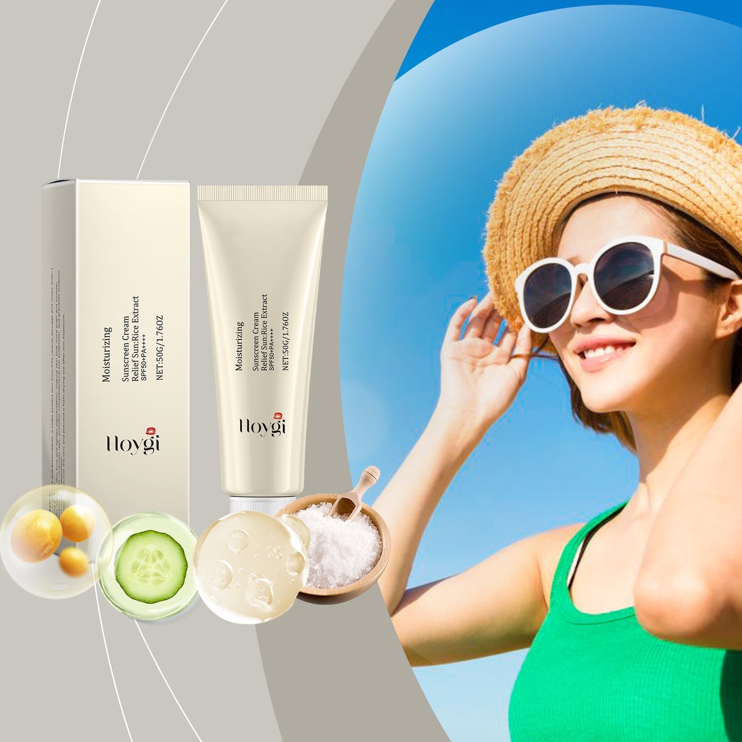 Moisturizing Protective Cream, Summer Outdoor Uv Isolation Protection Refreshing Skin Moisturizing Protective Cream - Korvel