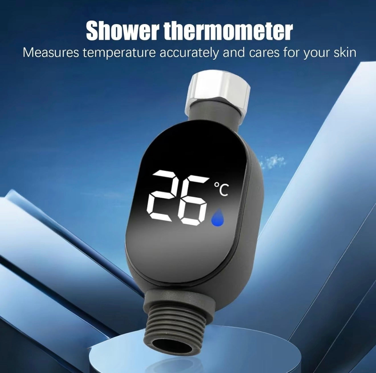 Monitor de Ducha AquaTemp - Medidor de Temperatura Inteligente
