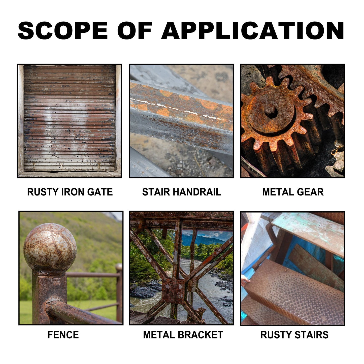 Rust Conversion Primer, Iron Door Metal Gear Bracket Rust Stair Handrail Corrosion Remover - Korvel