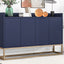 TREXM Modern Sideboard Elegant Buffet Cabinet with Large Storage Space for Dining Room, Entryway (Navy) - Korvel