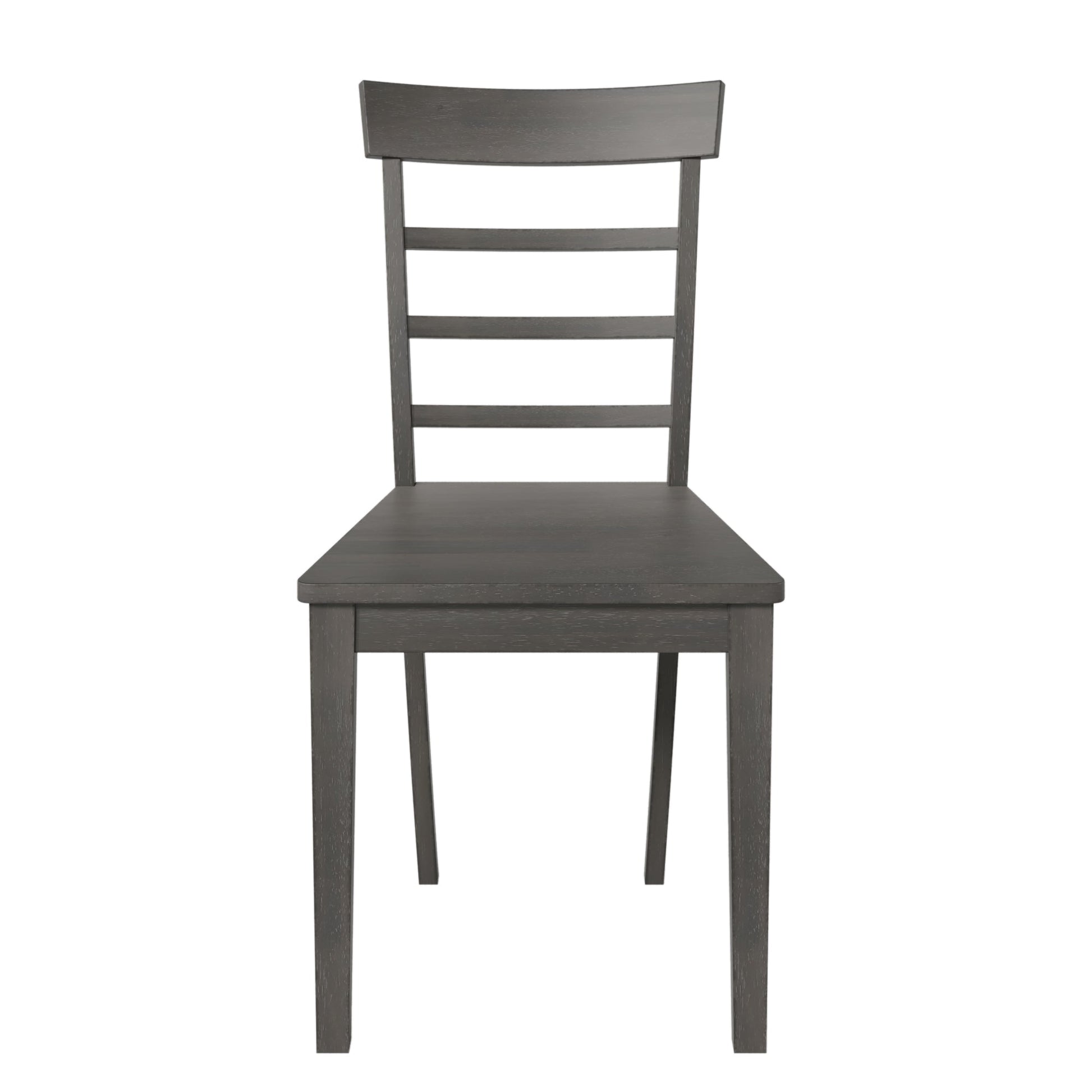 TOPMAX 5-piece square wooden pendant light expandable dining table set with 4 ladder back chairs  Gray - Korvel