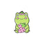 Quack Quack Enamel Pin Custom Frog Lotus Leaf Brooches Bag Lapel Pin Cartoon Animal Badge Jewelry Gift for Kids Friends - Korvel