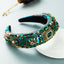 Baroque Court Style Embroidered Wide-Brimmed Headband