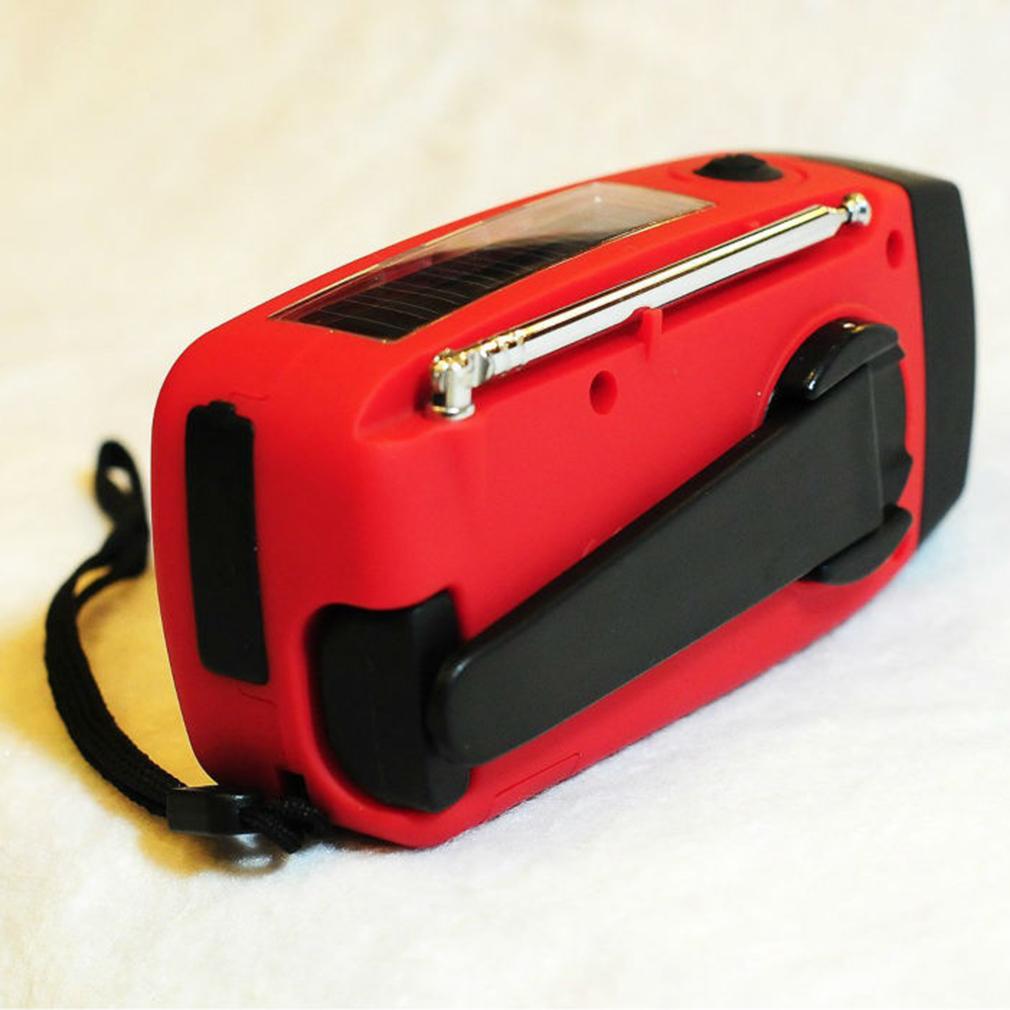 Portable Outdoor Tool Emergency Hand Crank Generator Solar AM/FM/WB Radio Flashlight Charger - Korvel