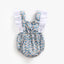 Baby jumpsuit with floral and contrasting colors, baby jumpsuit, baby clothing - Korvel