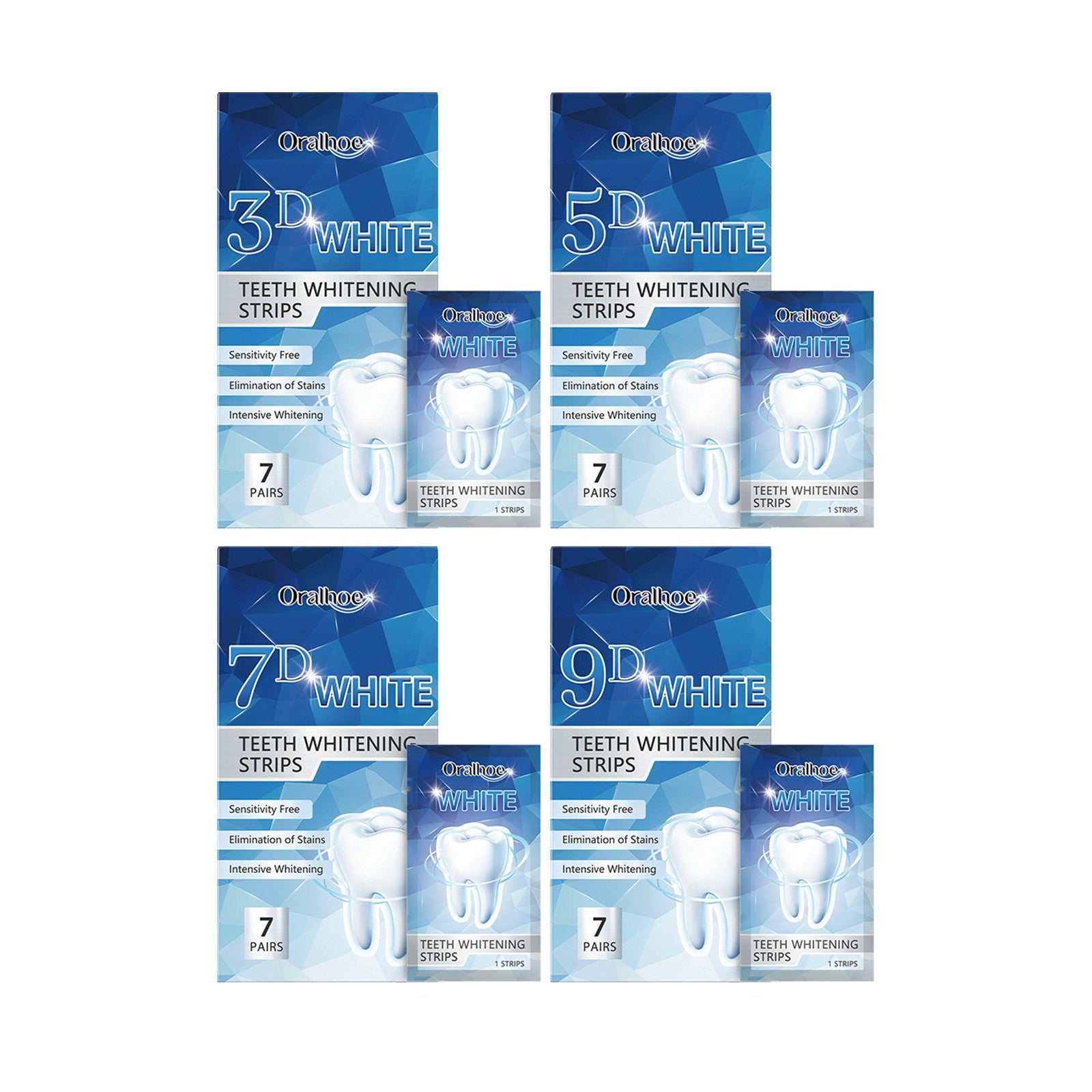 Brightening Tooth Strips, Refreshing Breath And Gently Cleaning Teeth Stains Brightening Tooth Care Strips - Korvel