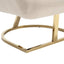 Silla de acento tapizada con botones COOLMORE en beige